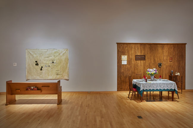Installation view of Out To Pasture exhibition at USF Contemporary Art Museum. Work by Lisa McCarthy. Photo: Will Lytch.