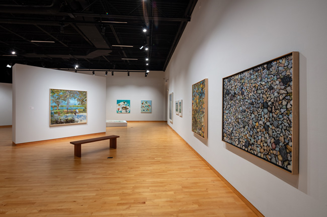 Installation view of Skyway: 12 Ways of Looking at a Landscape at USF Contemporary Art Museum. Photo: Ian Foe.