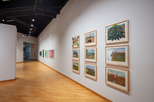 Installation view of Skyway: 12 Ways of Looking at a Landscape at USF Contemporary Art Museum. Photo: Ian Foe.