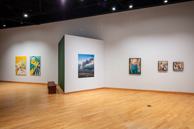 Installation view of Skyway: 12 Ways of Looking at a Landscape at USF Contemporary Art Museum. Photo: Ian Foe.