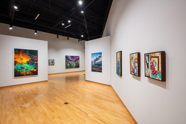 Installation view of Skyway: 12 Ways of Looking at a Landscape at USF Contemporary Art Museum. Photo: Ian Foe.